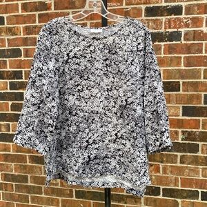 J Jill Pure Jill Tunic Top Cotton Crinkle Fabric